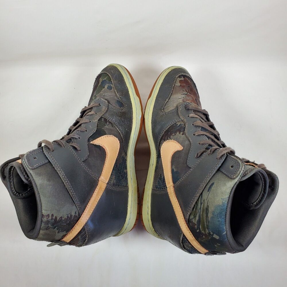 Nike Dunk Sky High Liberty Of London Women's Size 8 Wedge Shoes Midnight Fog - Picture 4 of 8
